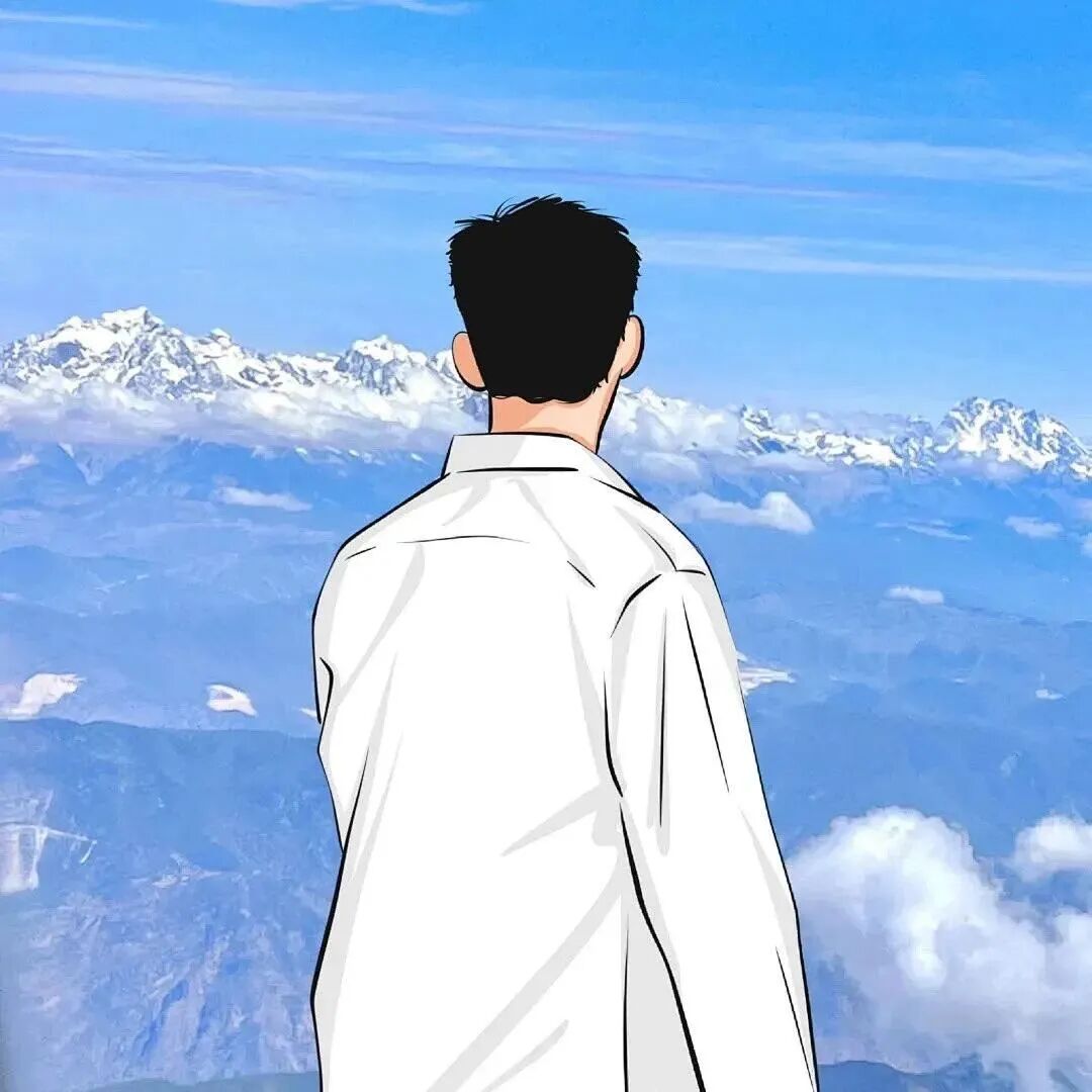 gaosanitjaqbanlv高山手绘情侣头像