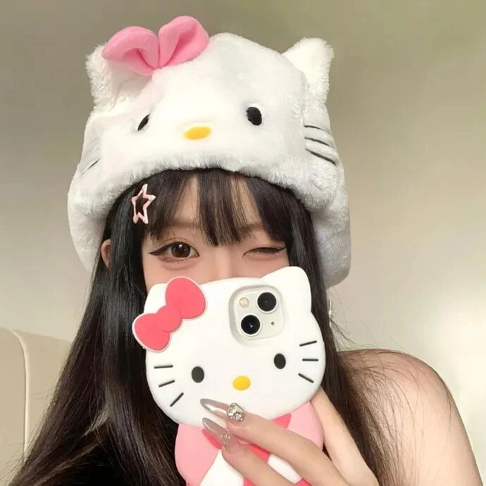 自拍手机三丽鸥kt猫甜妹女生头像