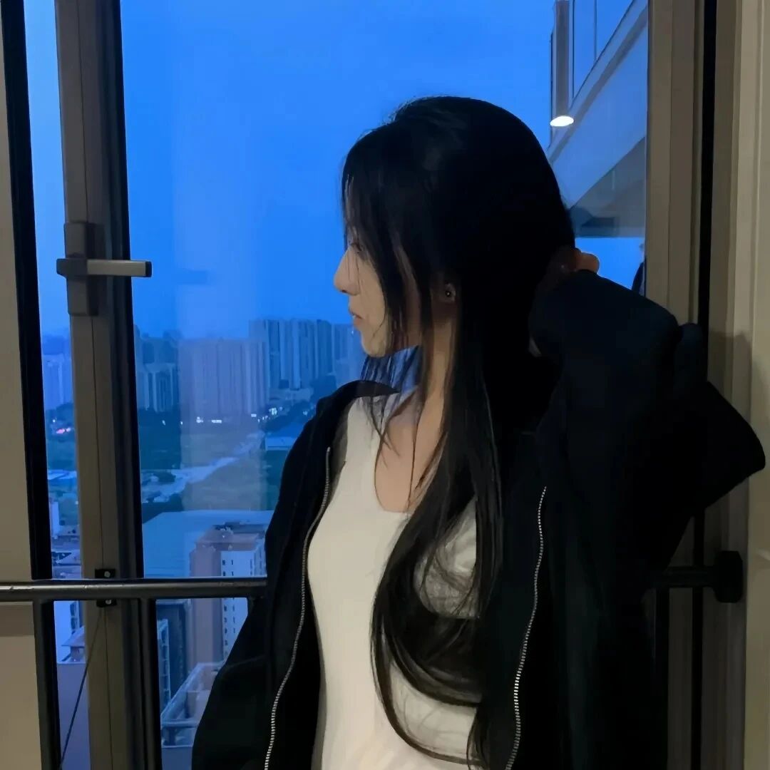 气质侧脸女生头像