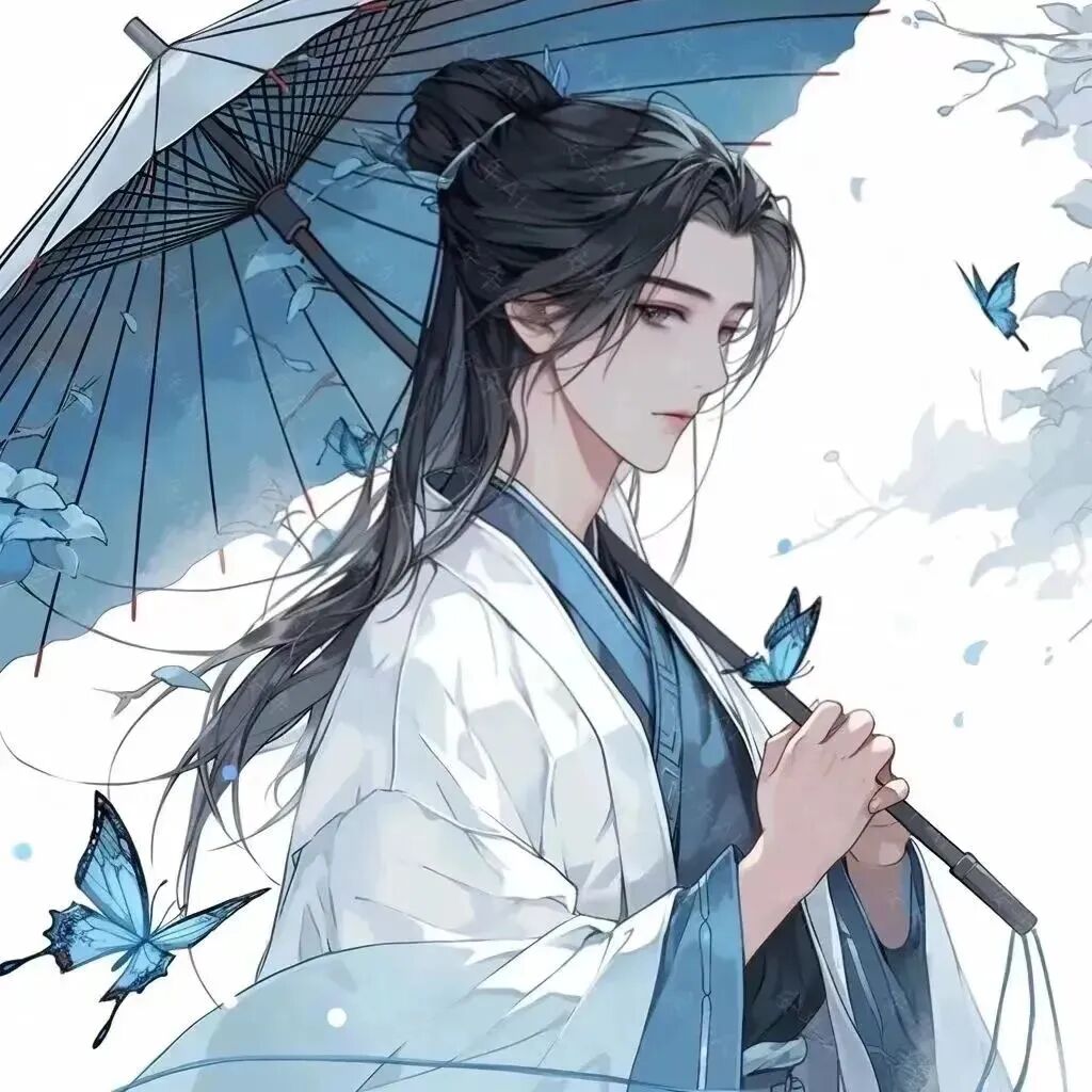 sixqinghuayifaxiao撑伞古风情侣头像