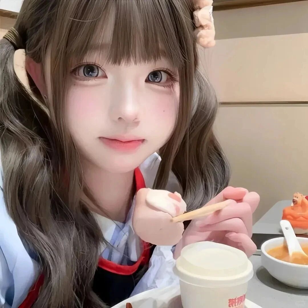 吃饭少萝女生头像