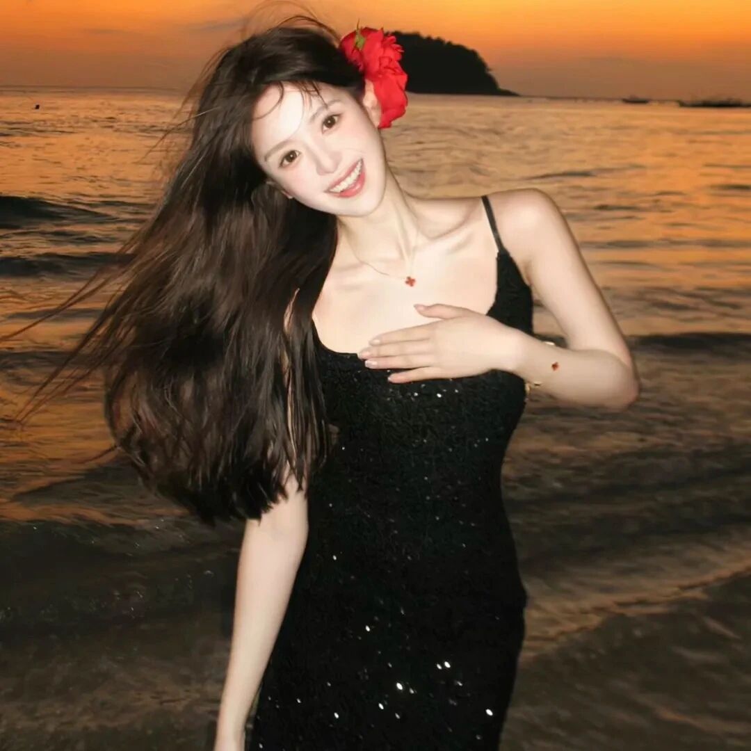 氛围感海边女生头像