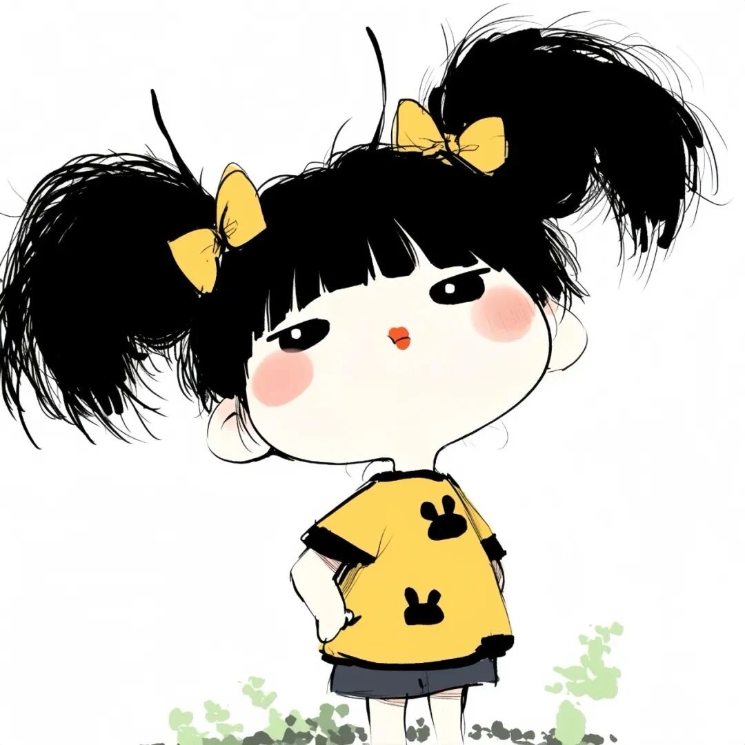 sirnajxiaonvdaizi可爱四人闺蜜头像卡通闺蜜头像