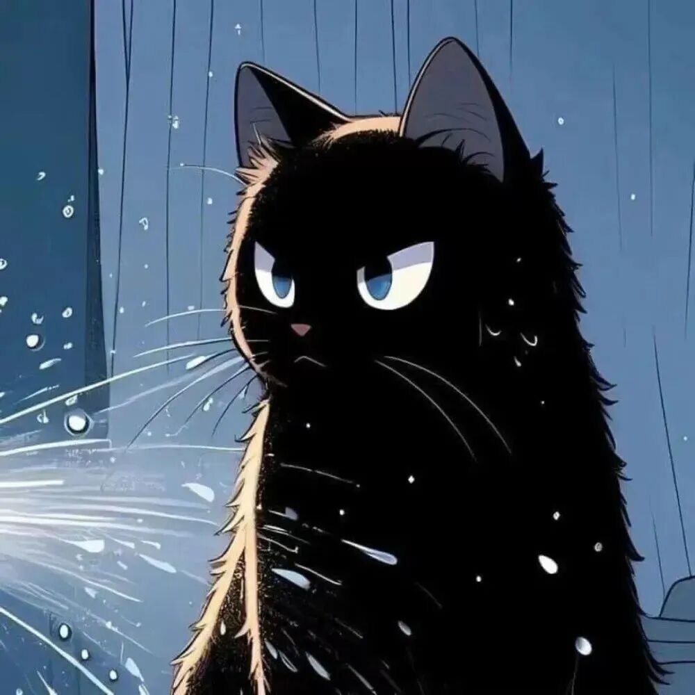 maocatepensuiqixi猫咪卡通情侣头像