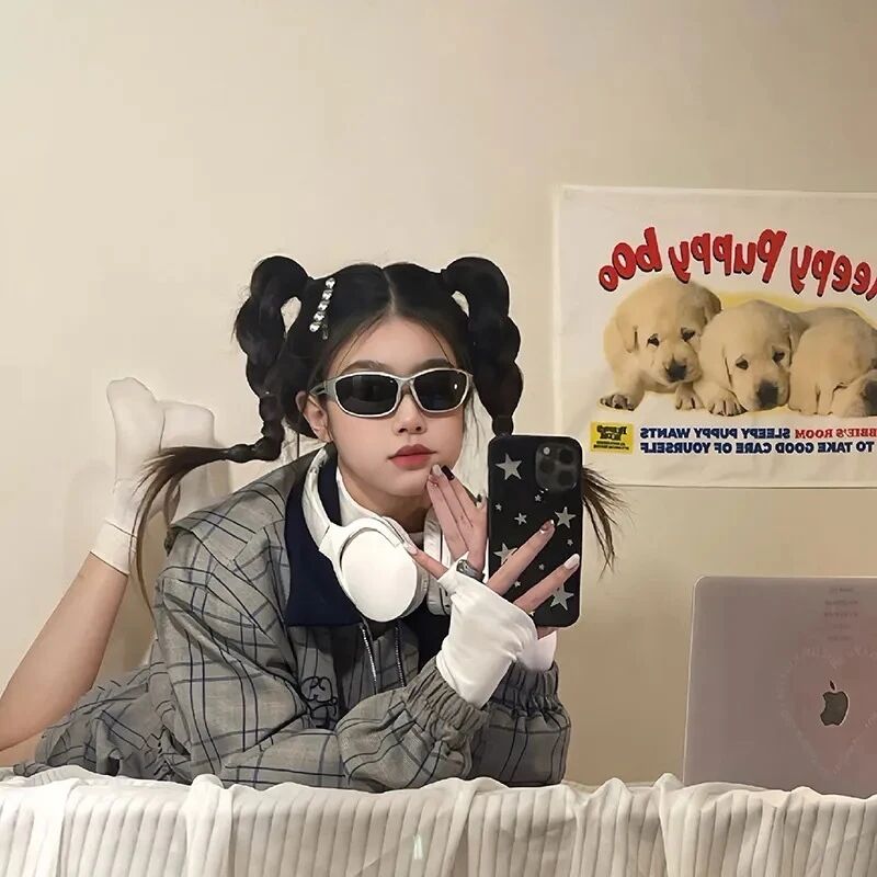 kawawanzitoudazi自拍手机墨镜六人闺蜜头像真人闺蜜头像