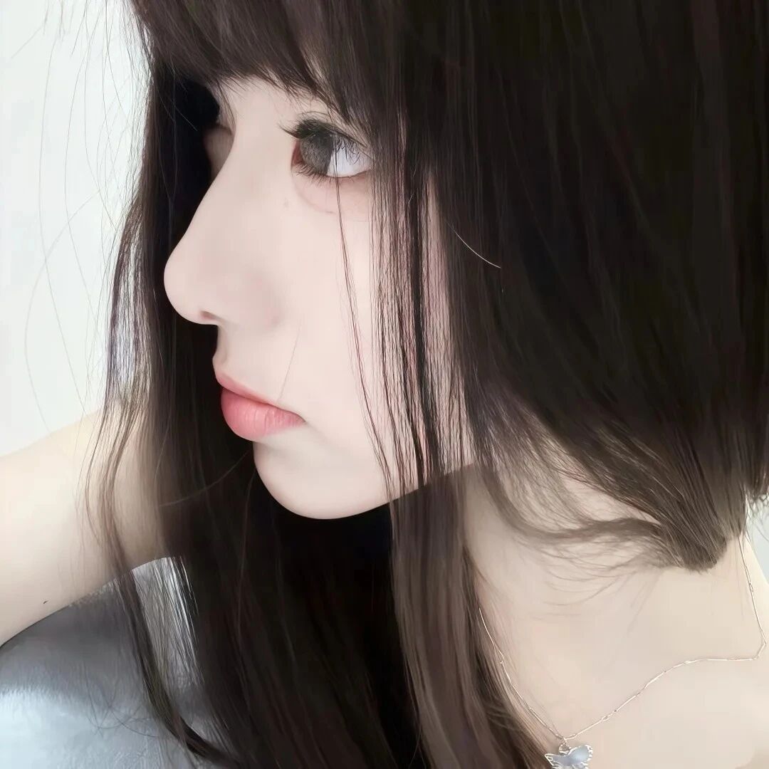 温柔侧脸女生头像