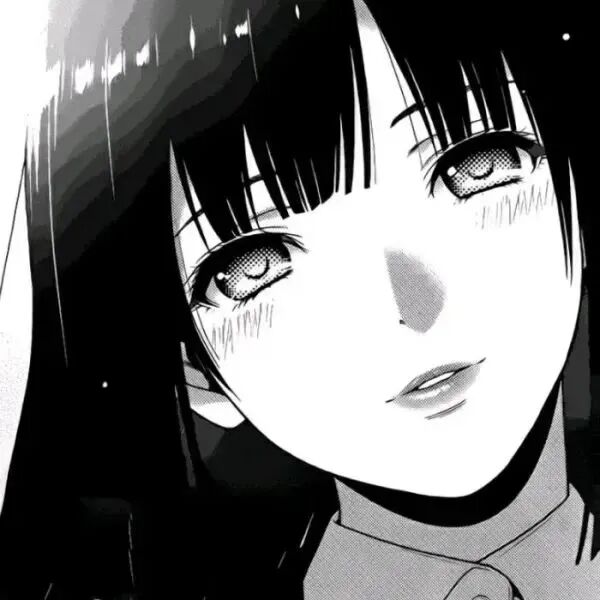 黑白动漫头像女