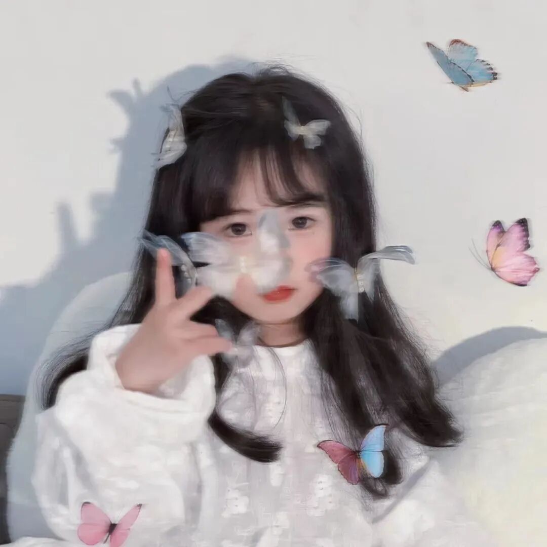 剪刀手小女孩萌娃头像