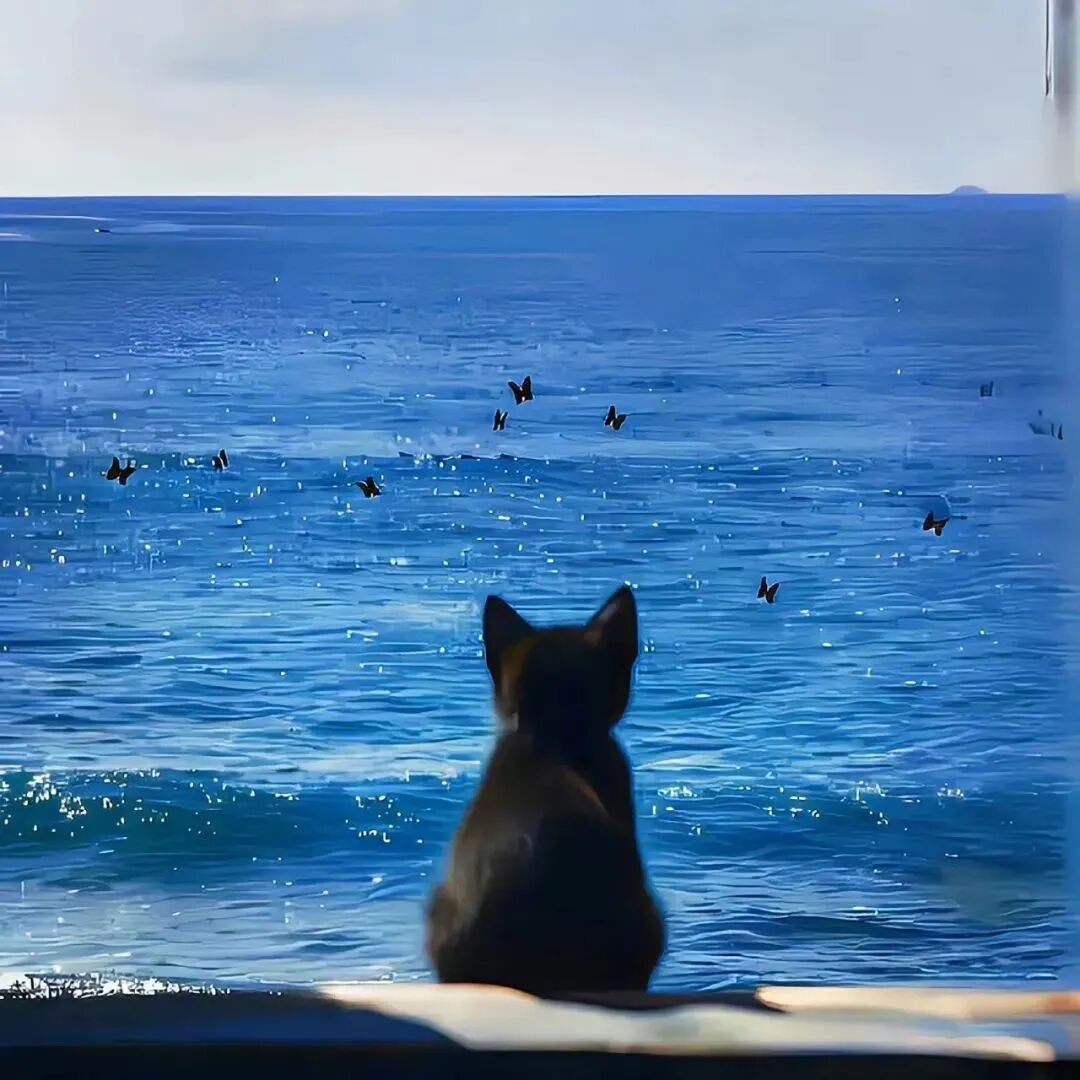海边狗狗萌宠头像