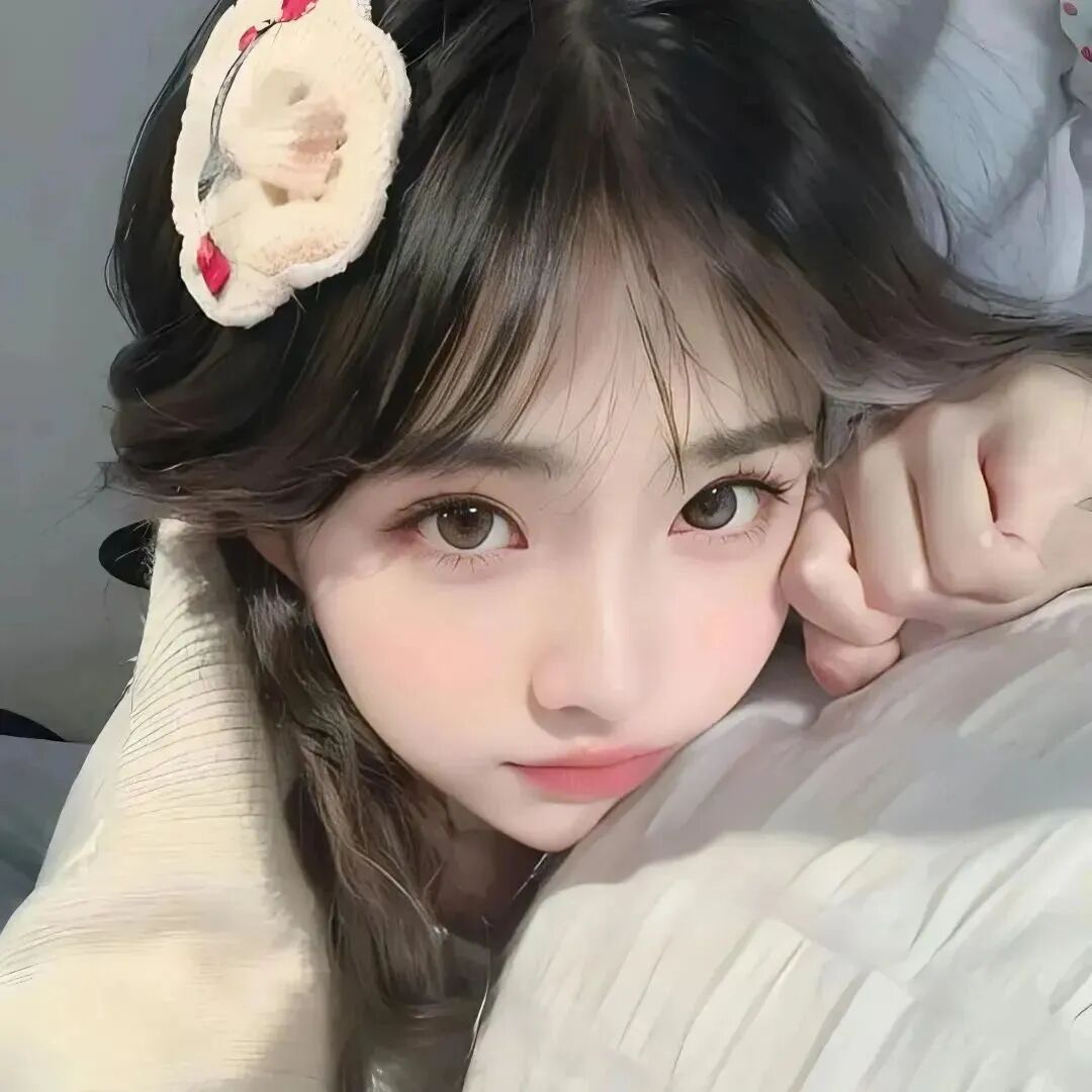 趴着甜妹女生头像