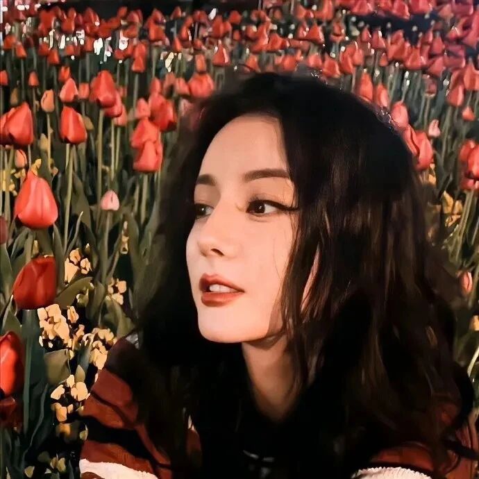 迪丽热巴爱豆气质女生头像