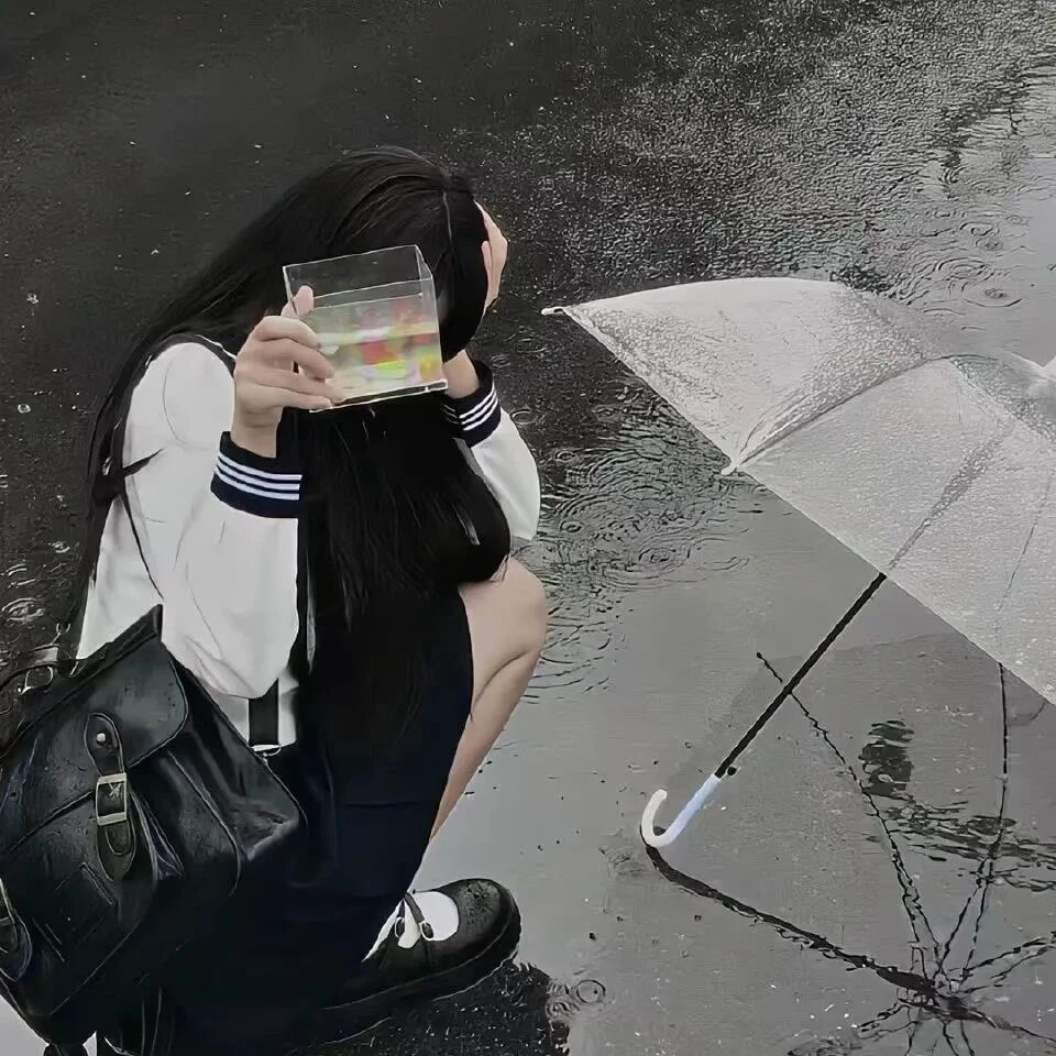 学院风不露脸女生头像