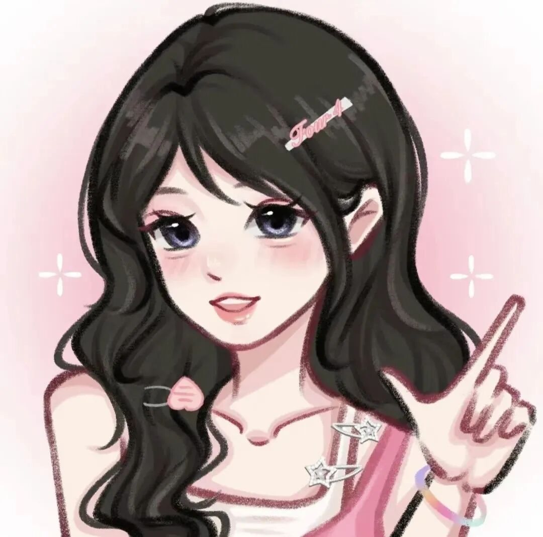 甜妹手绘动漫头像女