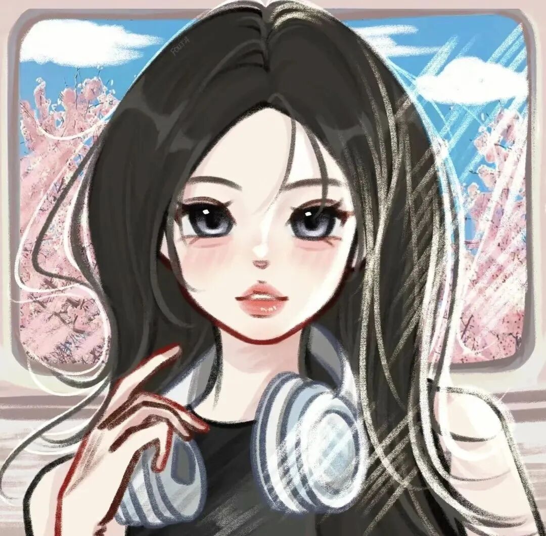甜妹手绘动漫头像女