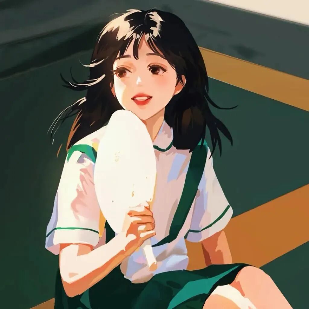动漫头像女手绘头像