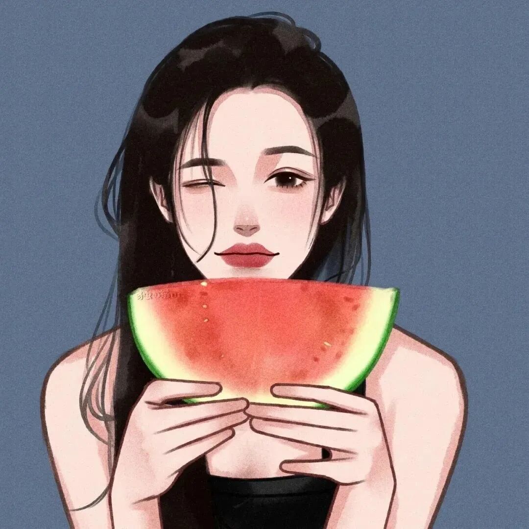 二人闺蜜头像动漫闺蜜头像西瓜