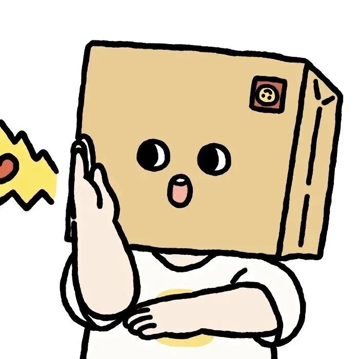 可爱搞怪情侣头像箱子脸头像