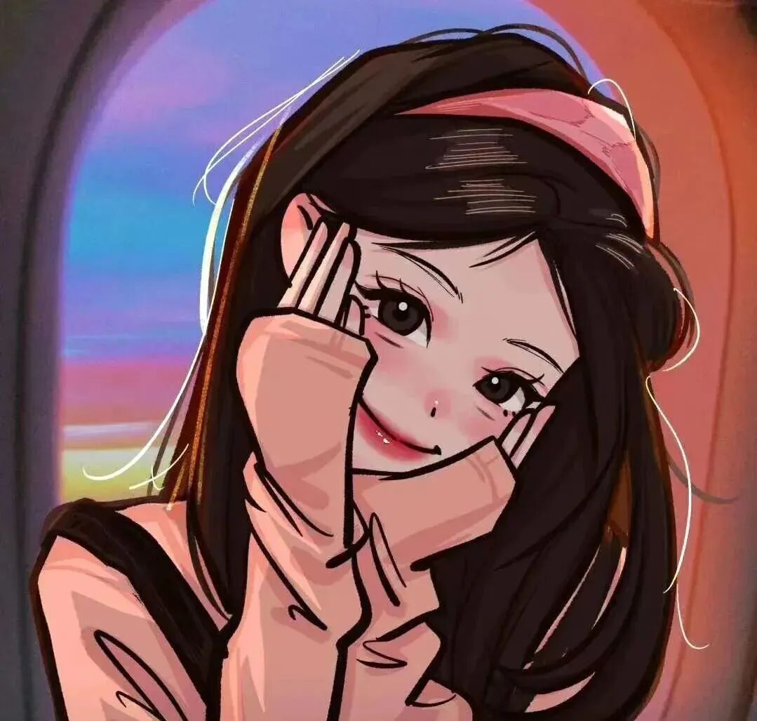 可爱手绘动漫头像女