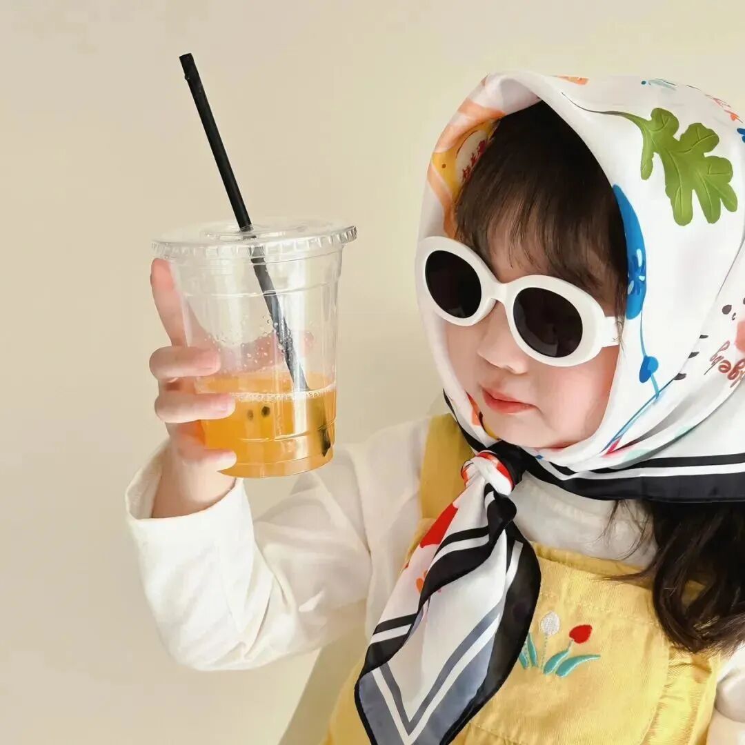 可爱小女孩头像萌娃头像墨镜头像