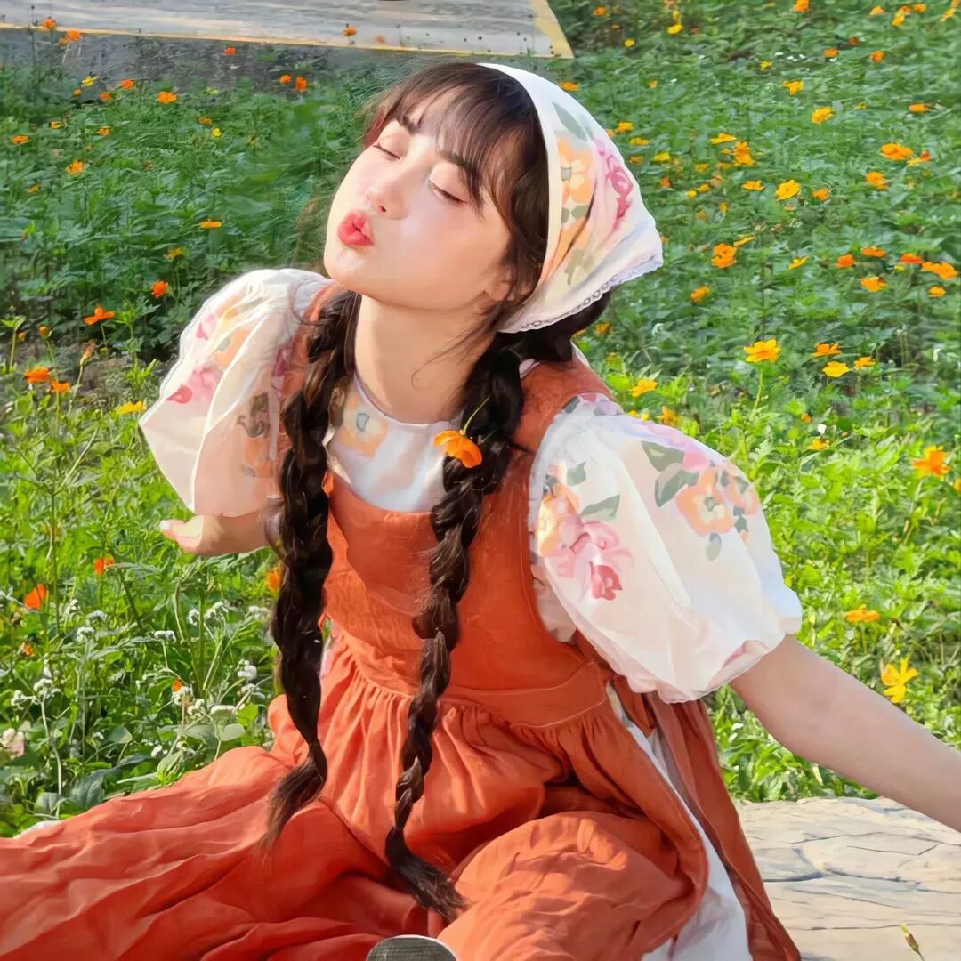 小清新女生头像侧脸女生头像