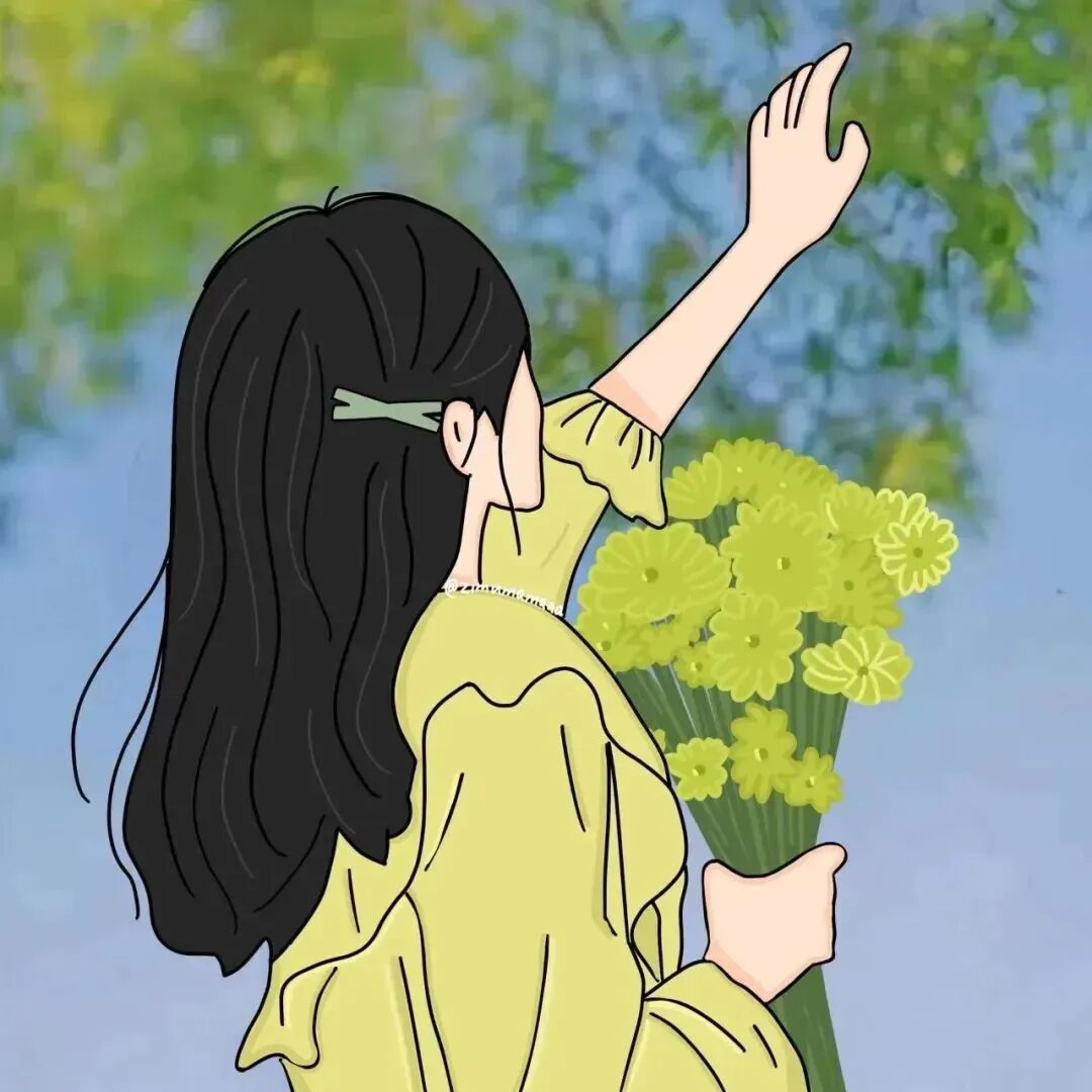 小清新动漫头像女小清新头像鲜花头像