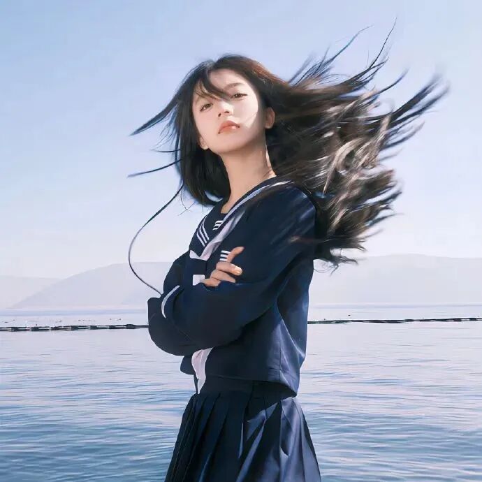 氛围感海边女生头像