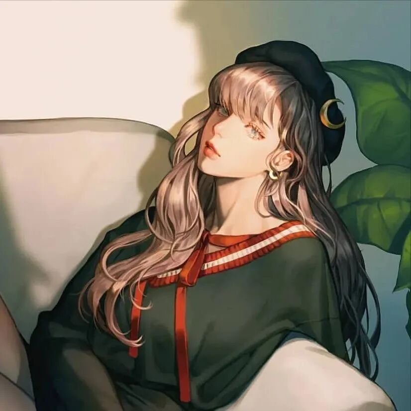 手绘动漫头像女