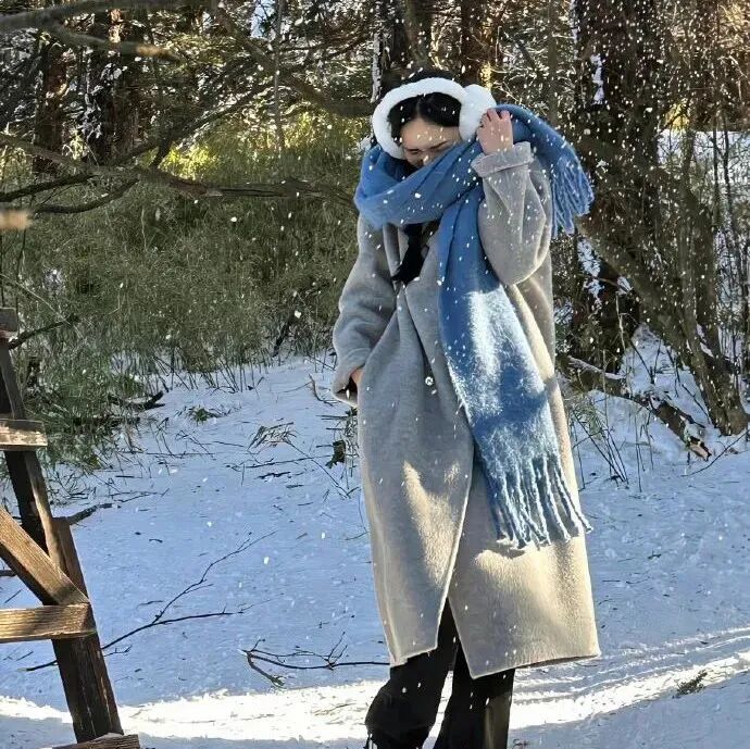 氛围感女生头像氛围感头像不露脸头像冬天头像下雪头像