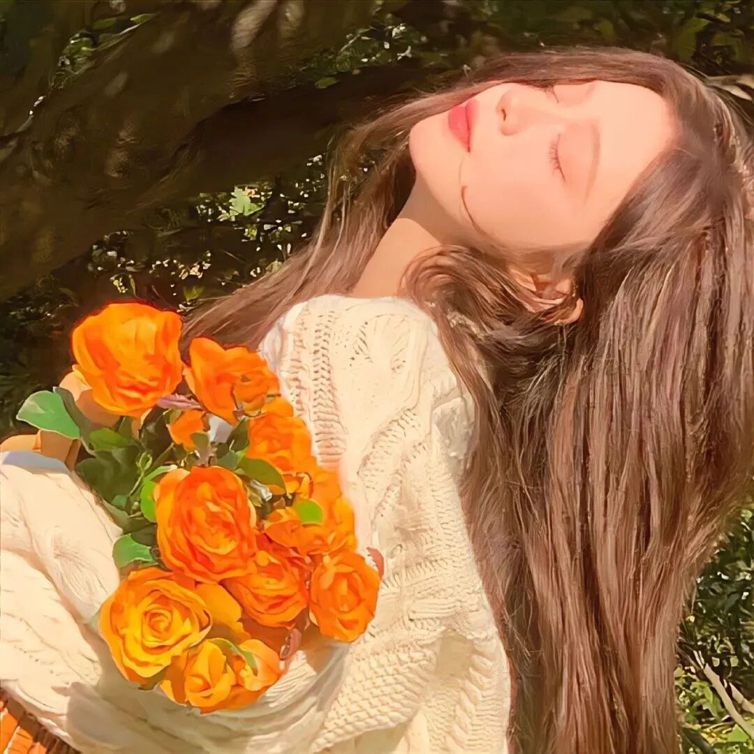 小清新女生头像小清新头像鲜花头像侧脸头像鲜花头像