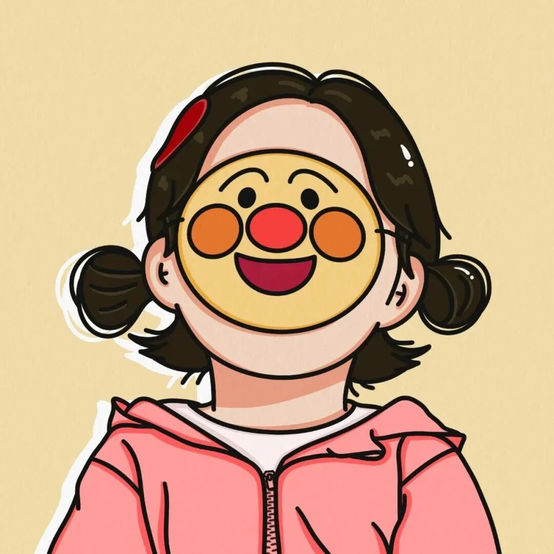 可爱小丑卡通头像