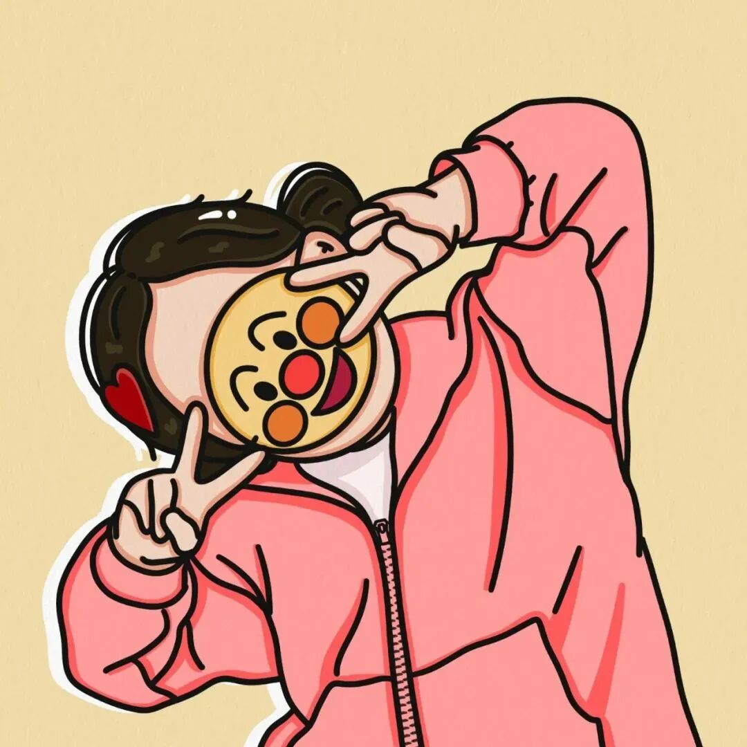 可爱小丑卡通头像