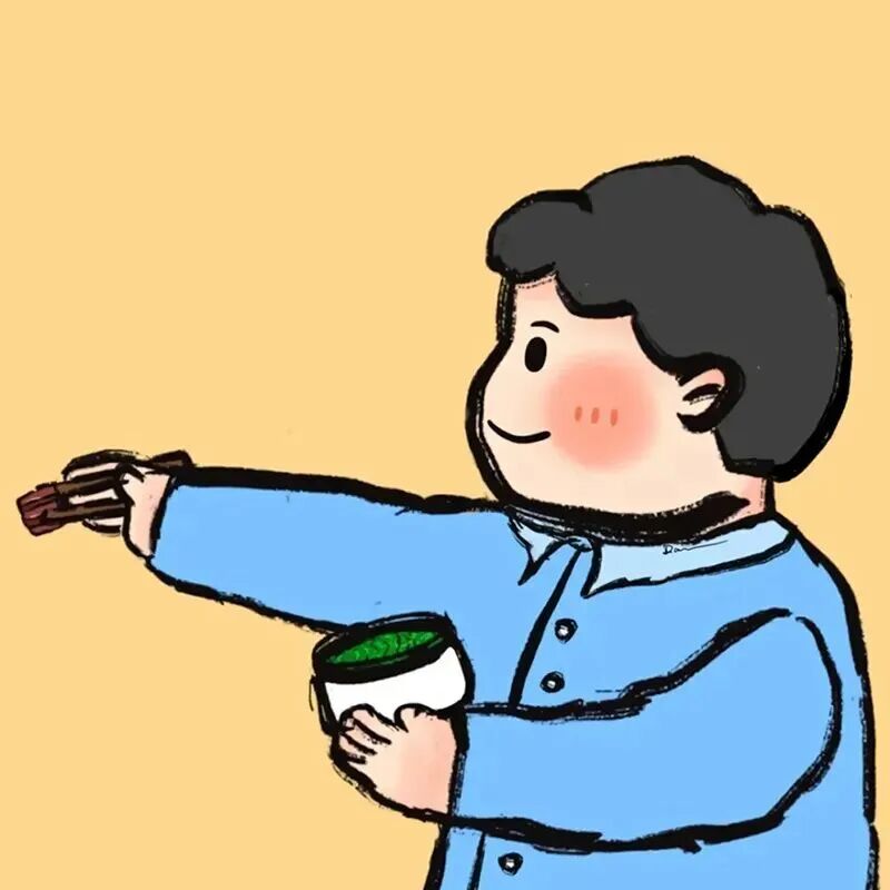 weishitianmizhouyu喂食插画情侣头像
