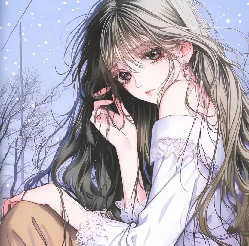 古早感动漫头像女