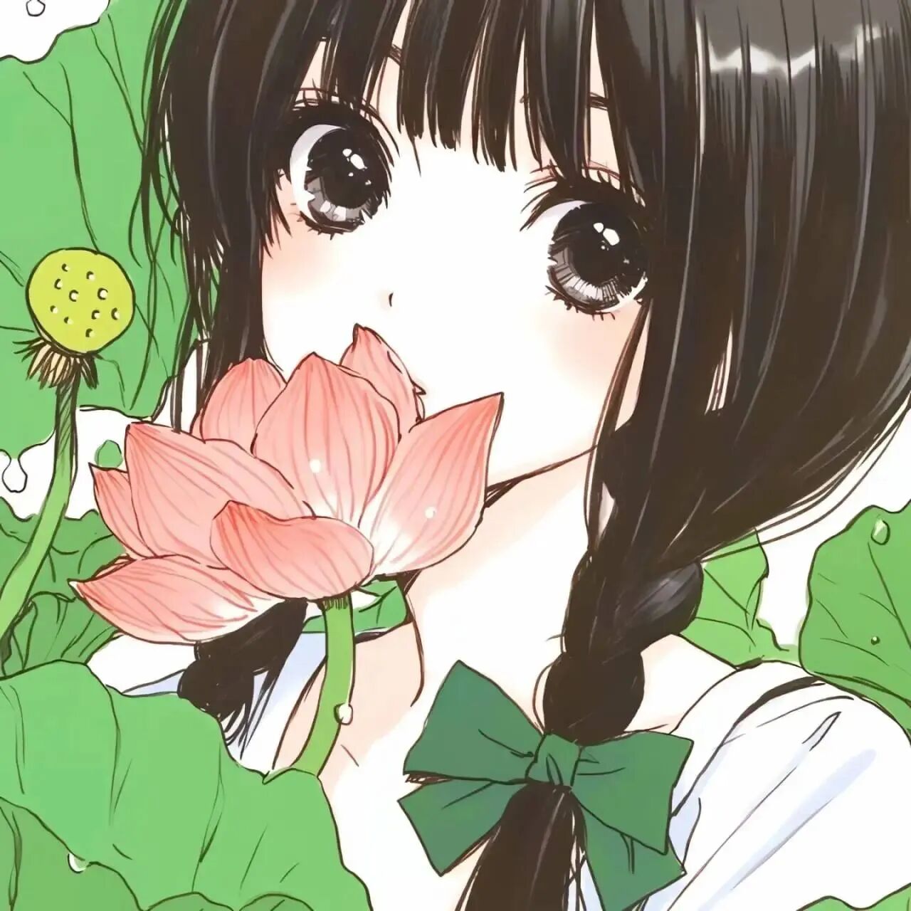 xiarixqinxinkaihei夏日小清新三人闺蜜头像动漫闺蜜头像