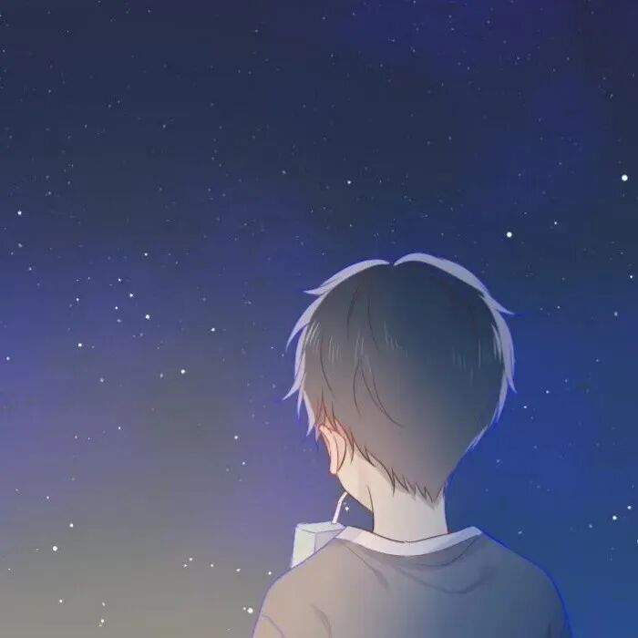 xingkongtrelaopo星空动漫情侣头像
