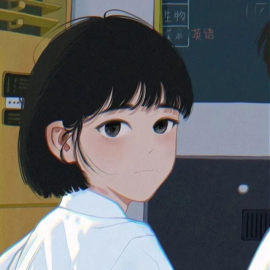 danqincouyaihe学院风动漫情侣头像
