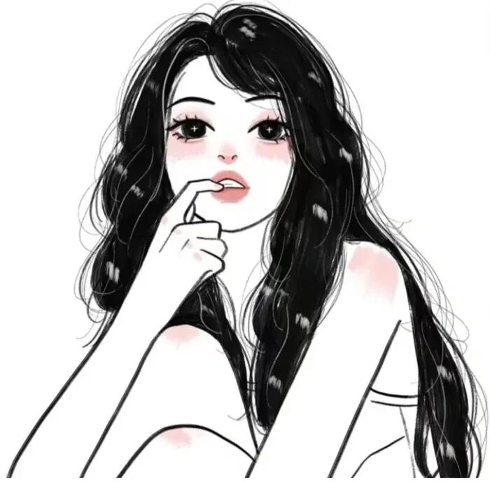 黑白甜妹动漫头像女