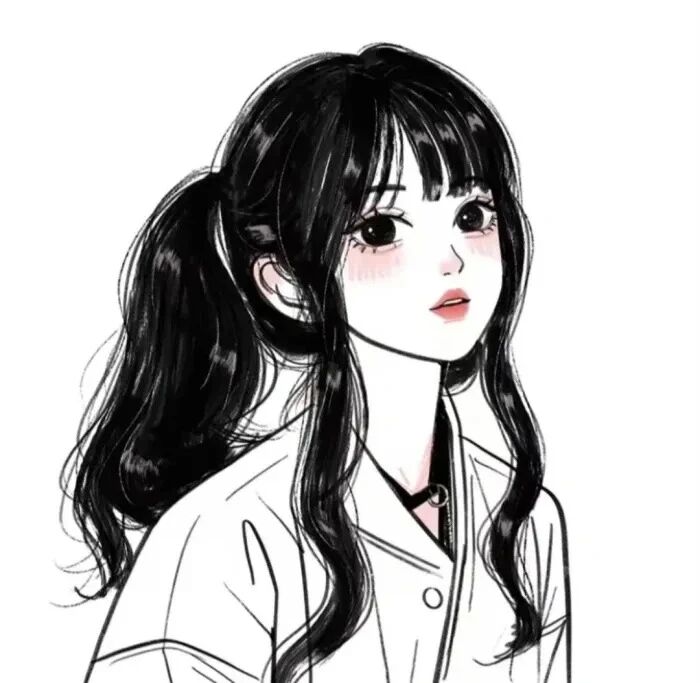 黑白甜妹动漫头像女