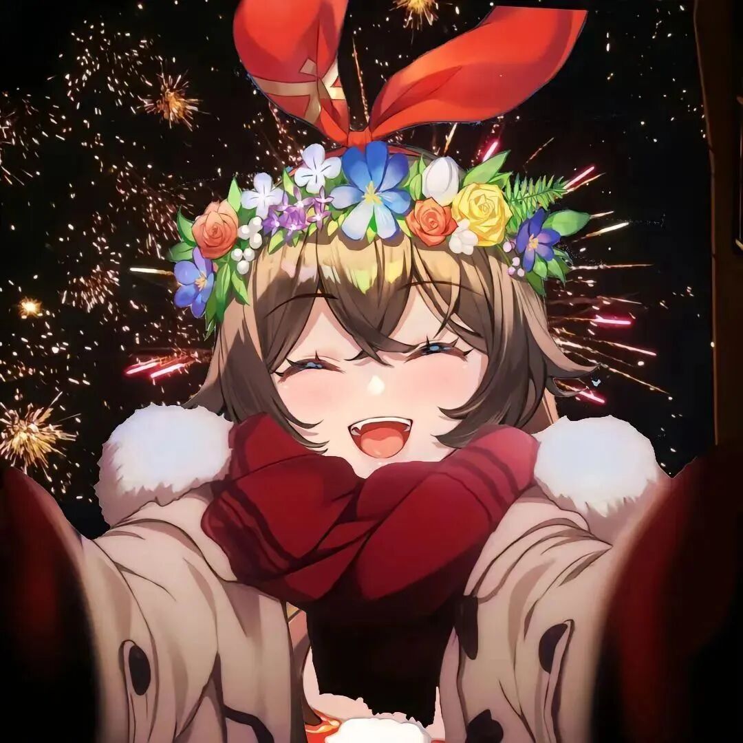 新年烟花原神动漫头像女