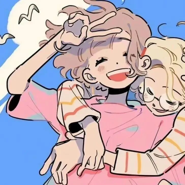 二人闺蜜头像动漫闺蜜头像