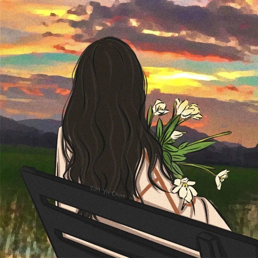 鲜花三人闺蜜头像动漫闺蜜头像