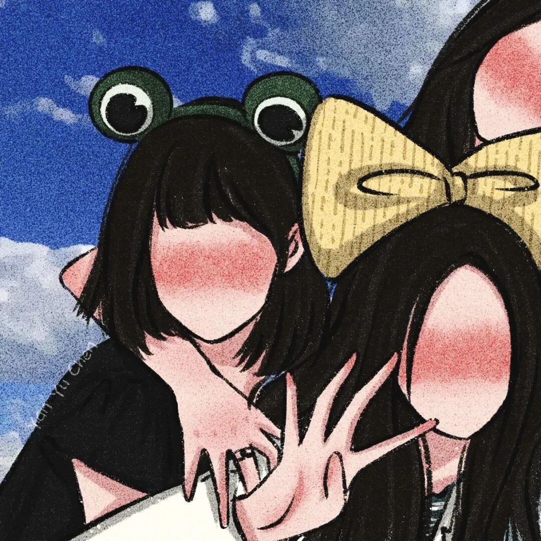 四人闺蜜头像动漫闺蜜头像