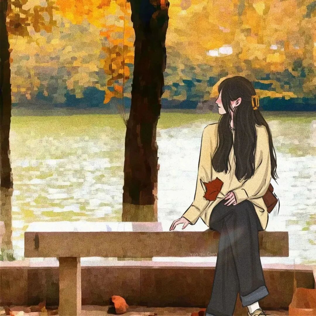 秋天动漫头像女