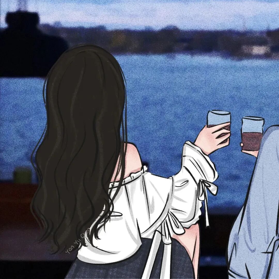二人闺蜜头像动漫闺蜜头像