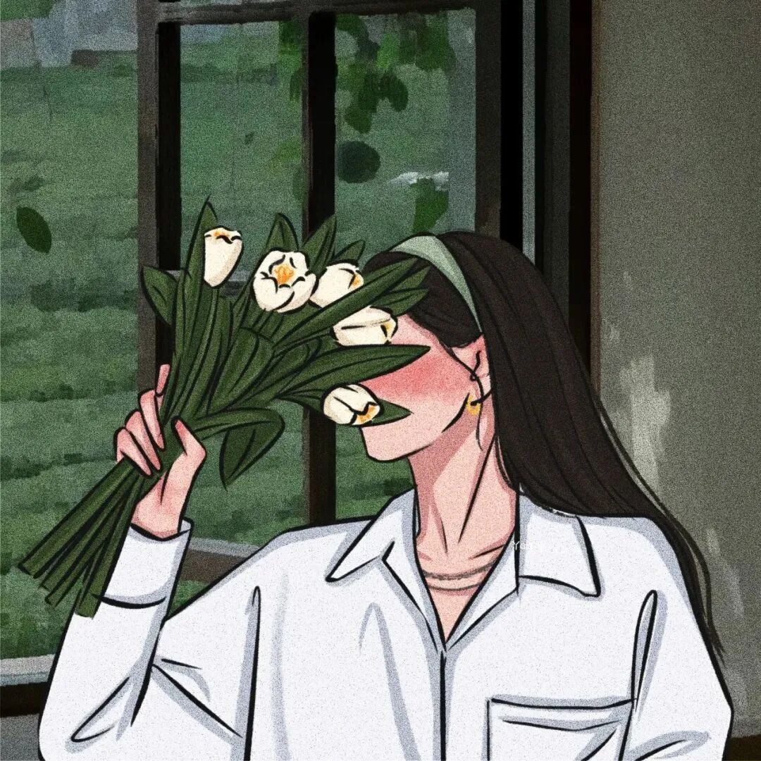 鲜花三人闺蜜头像动漫闺蜜头像