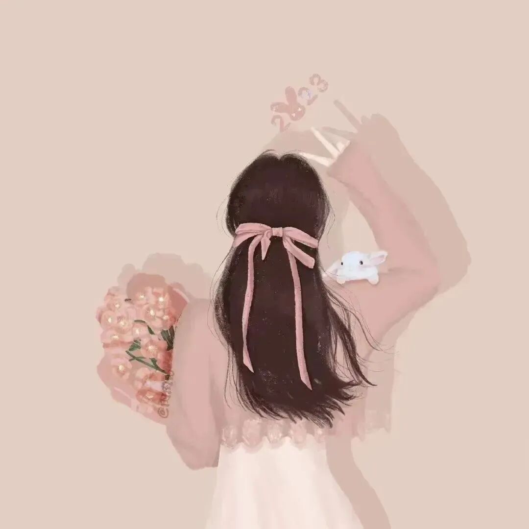 鲜花四人闺蜜头像动漫闺蜜头像