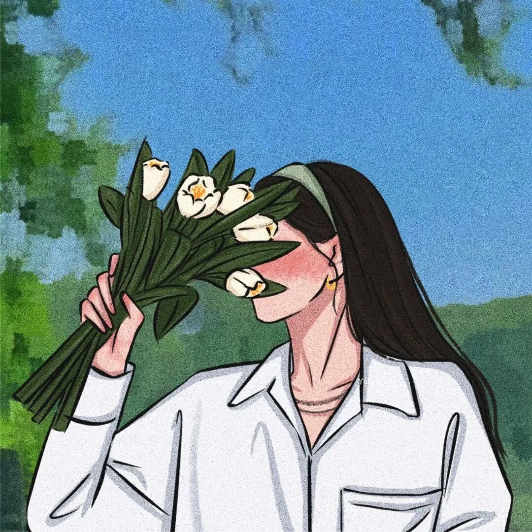 鲜花三人闺蜜头像动漫闺蜜头像