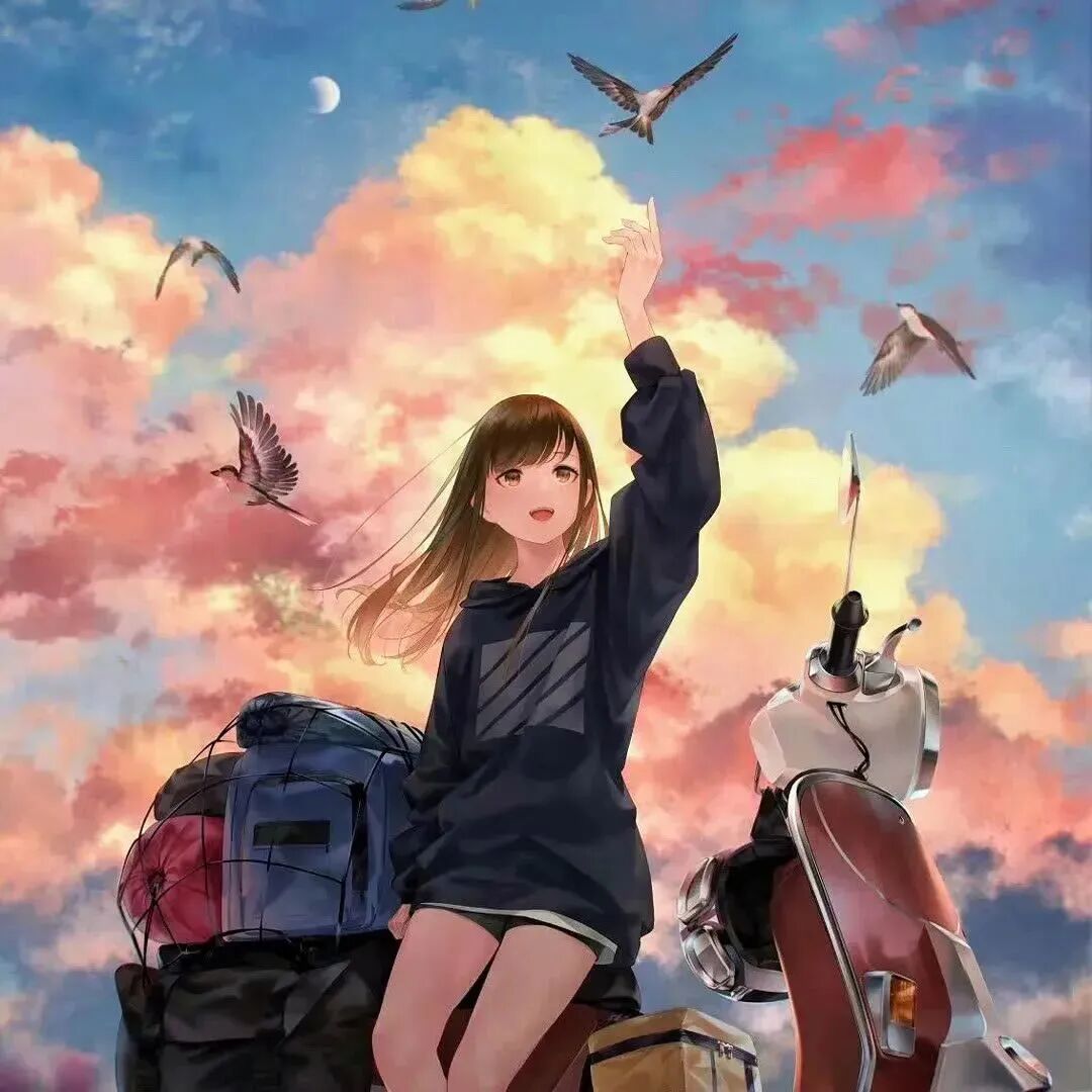 唯美动漫头像女