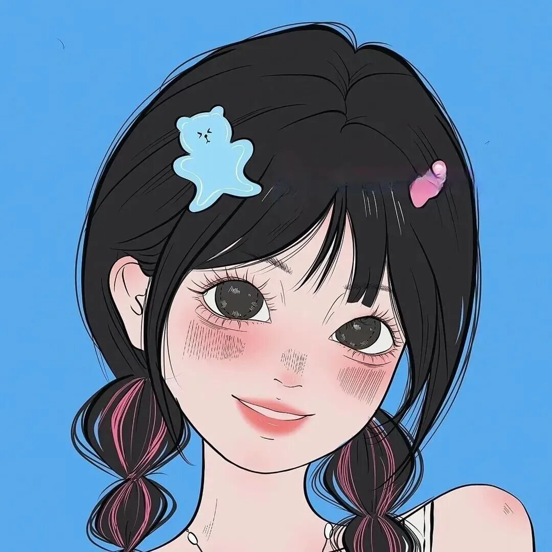 三人闺蜜头像动漫闺蜜头像手绘头像女