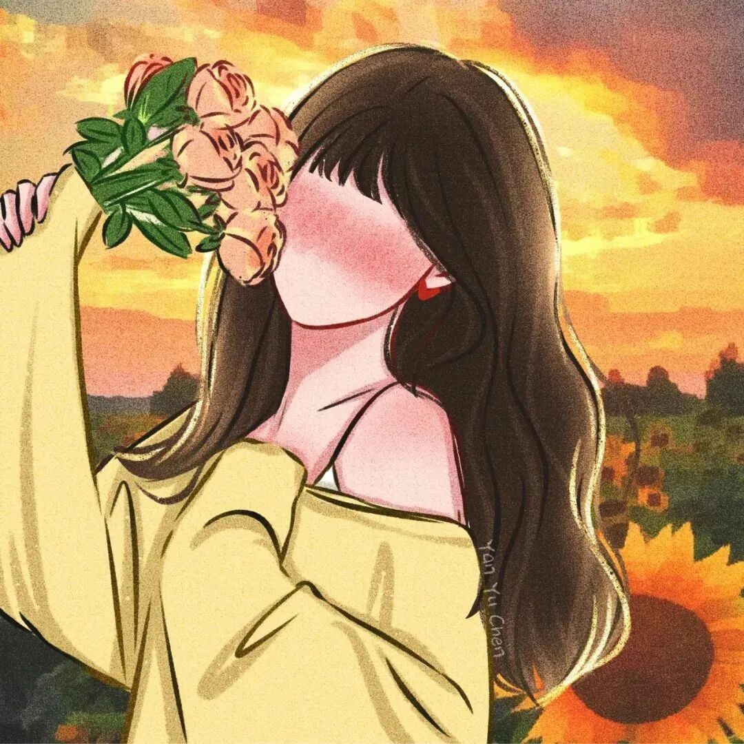 鲜花六人闺蜜头像动漫闺蜜头像